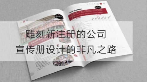 创造奇迹：雕刻新注册的公司宣传册设计的非凡之路